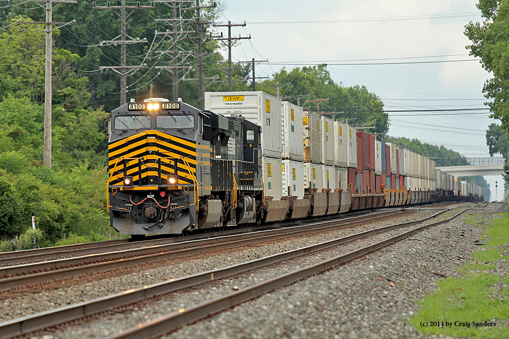 The NS 20W had a myrian variety of hot intermodal shipments as it saunters through Olmsted Falls on Sunday afternoon.