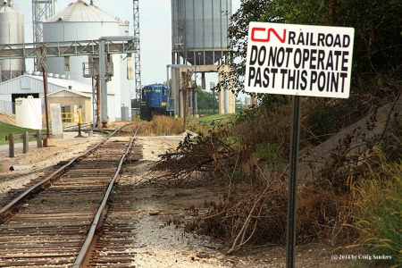 CN train crews are not allowed to go all the way to Jones' switch.