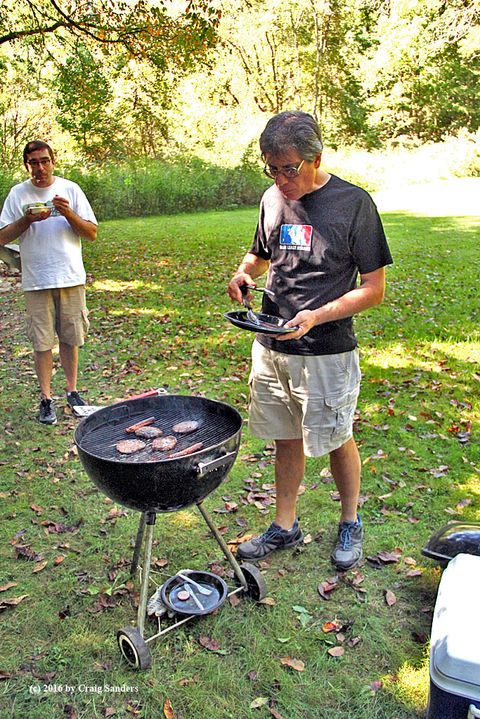 Chef Marte, a.k.a. Marty Surdyk works his magic with the grill.