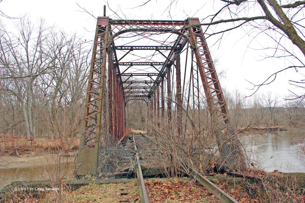 This bridge over the Cuyahoga River once led to the Jaite Paper Mill, but has not been used since the middle 1980s.